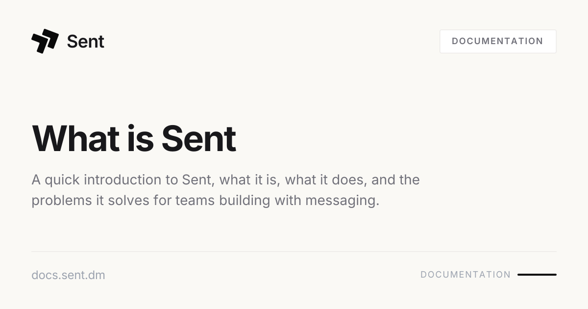 What is Sent | Sent API Docs